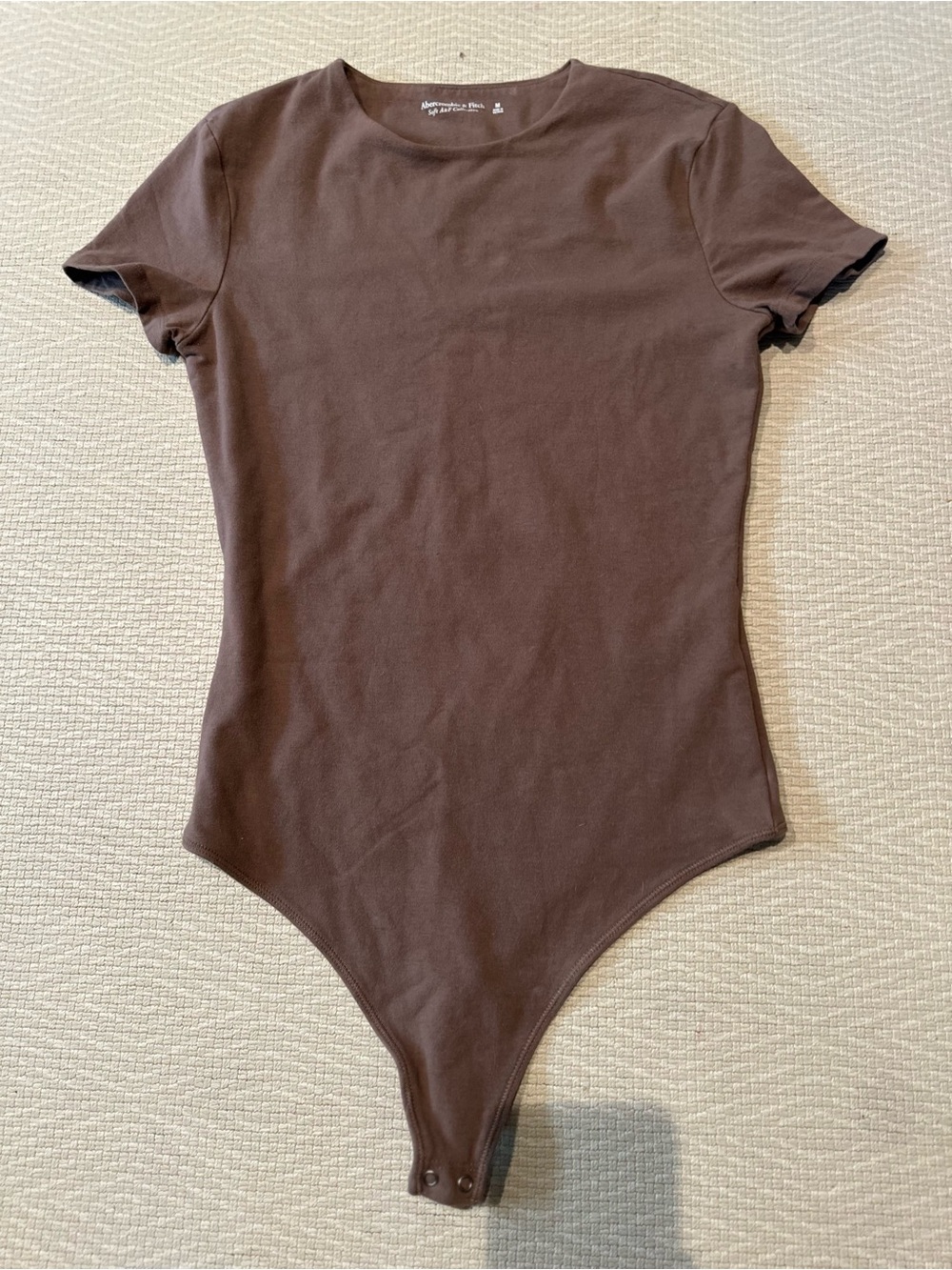 Abercrombie & Fitch Brown Scoop Neck Bodysuit